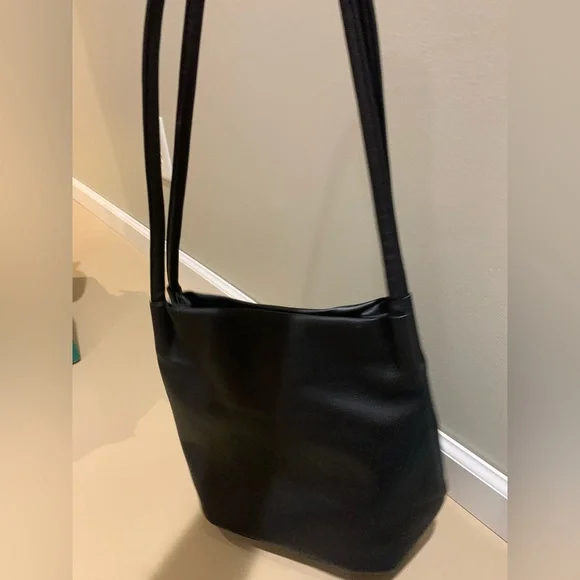 Black Tote Bag with White Mickey Mouse Design EUC - Picture 4 of 9